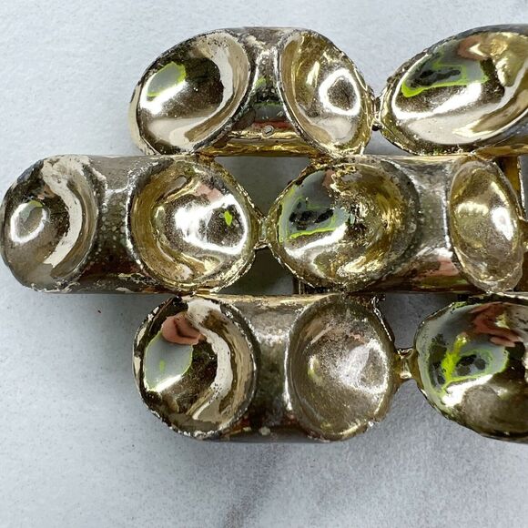 Vintage Gold Tone Abstract Open Back Belt Buckle - Picture 3 of 7